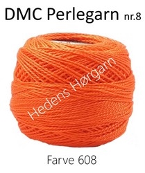 DMC Perlegarn nr. 8 farve 608